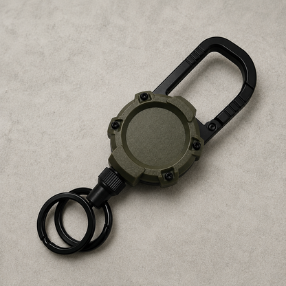 Lanyard with retractable Steel Wire & Carabiner