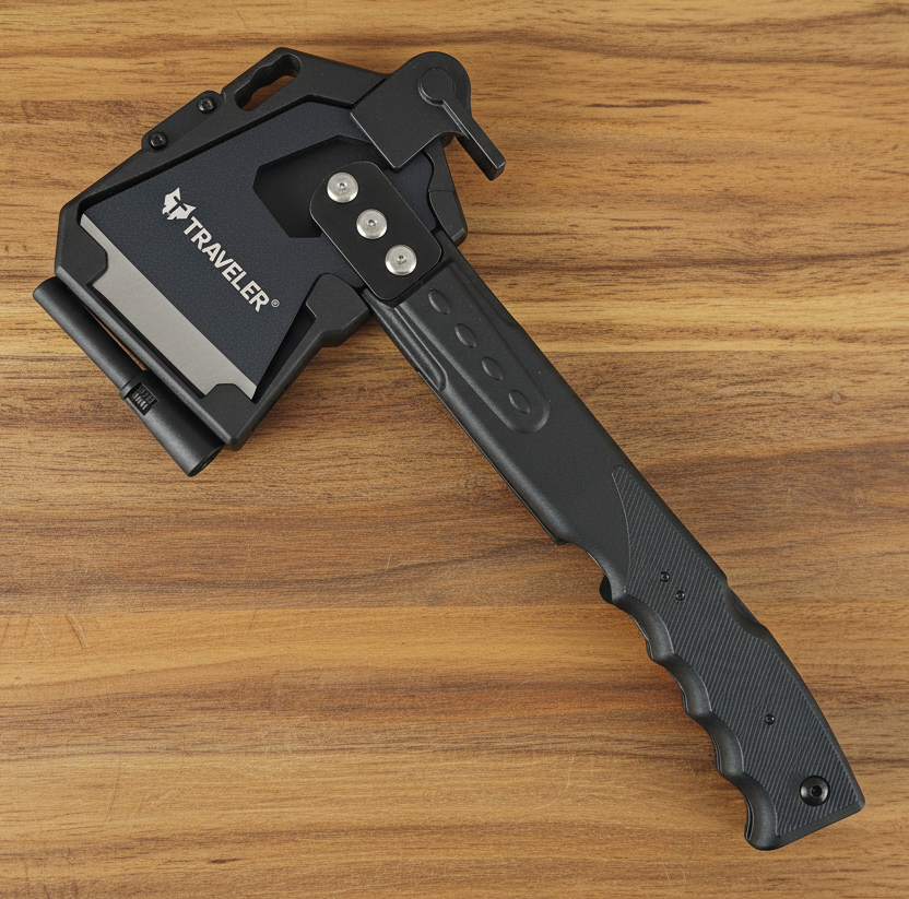 Traveler Axe with hidden saw