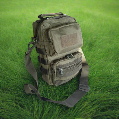 green shoulder bag