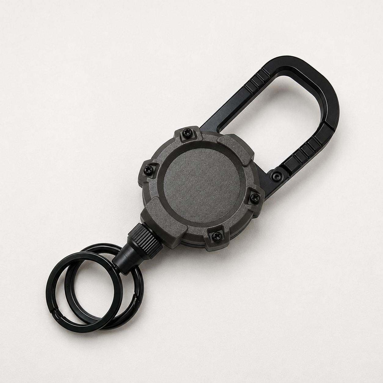 Lanyard with retractable Steel Wire & Carabiner