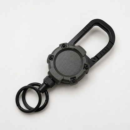Lanyard with retractable Steel Wire & Carabiner