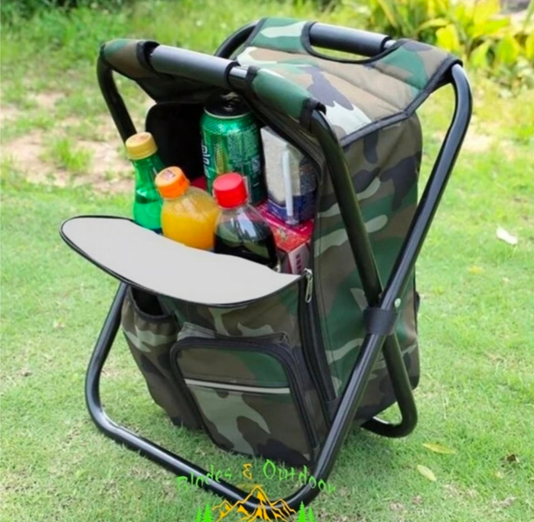 Chair and cooler backpack