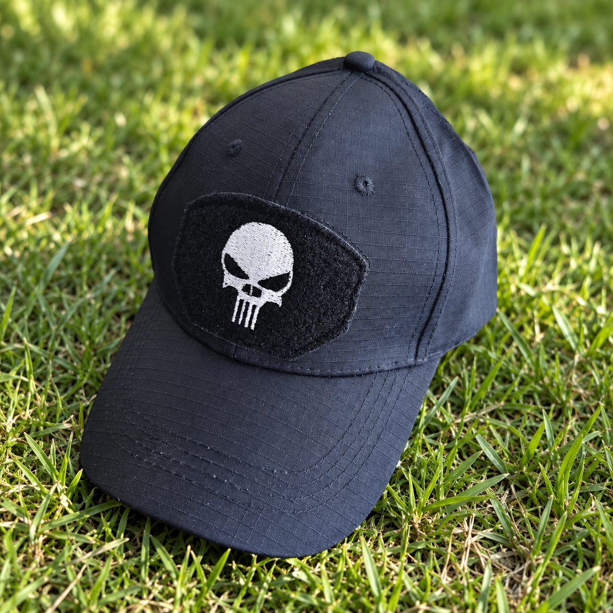 Cotton Punisher skull design cap, product image