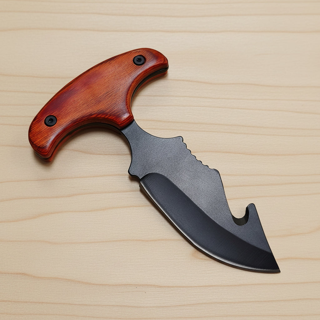 T Knife - wood handle