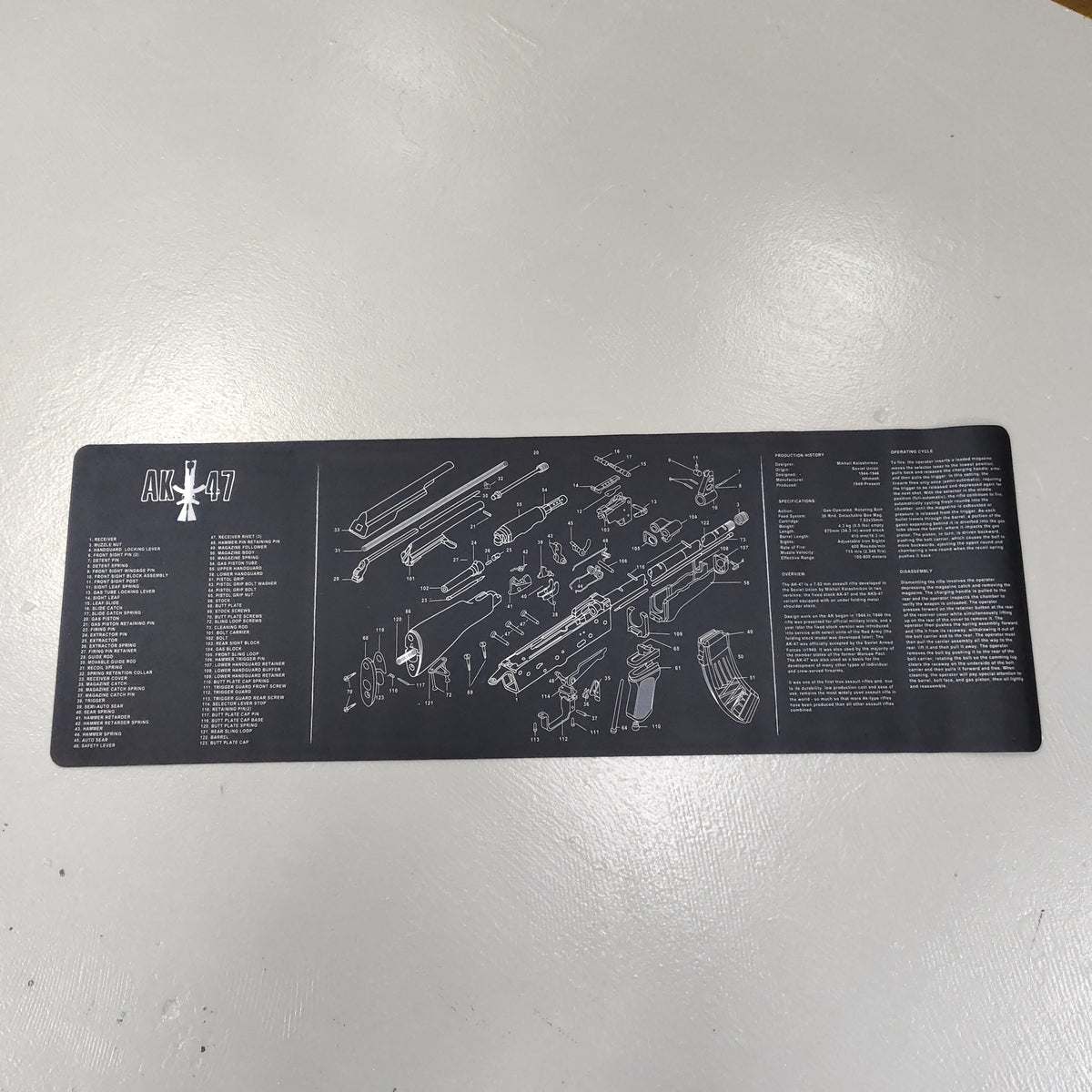 Equipment disassembly mat, product photograph