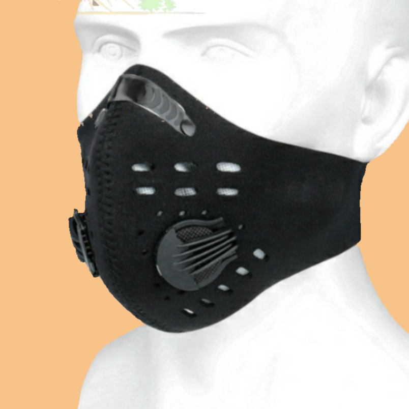 Sports mask - double valve