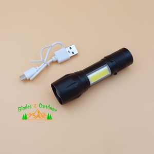 9 cm LED Flashlight + side light