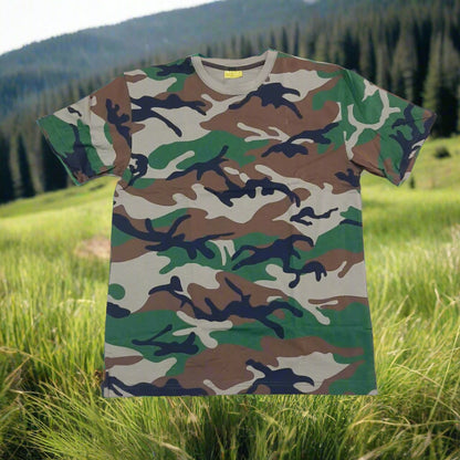 T shirt is army camo